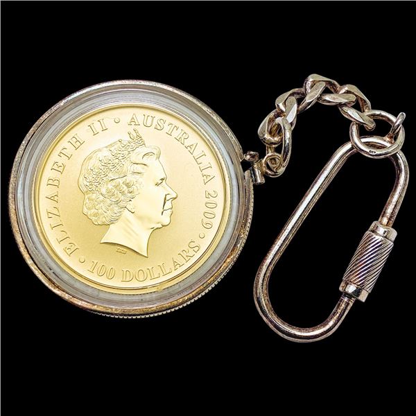 2009 Australia 1oz Gold Kangaroo Keychain GEM PROOF