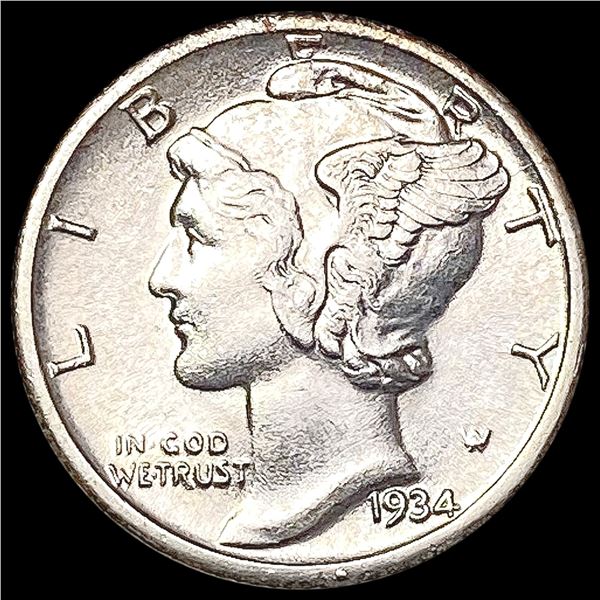1934 Mercury Dime CHOICE BU