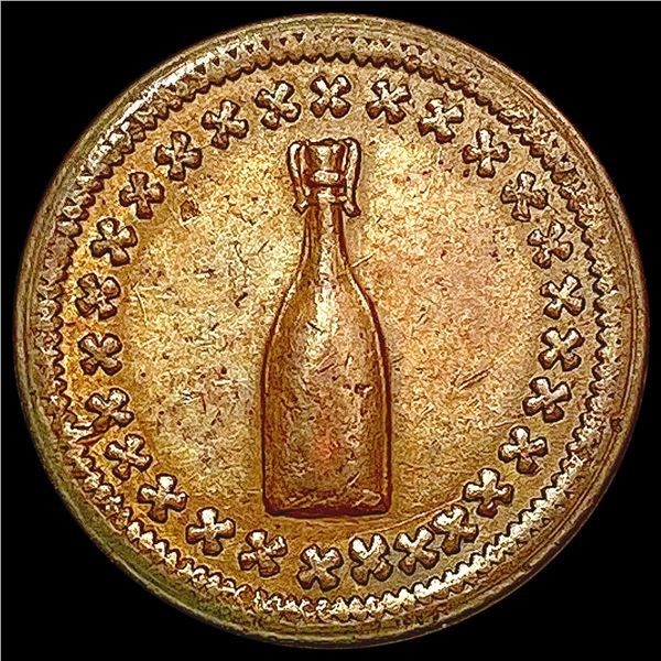 Buffums Pitsburg Copper Token CLOSELY UNCIRCULATED