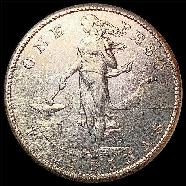1907-S Phillipines One Peso UNCIRCULATED