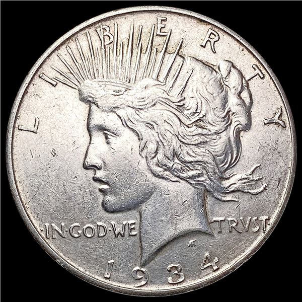 1934-D Silver Peace Dollar CHOICE AU