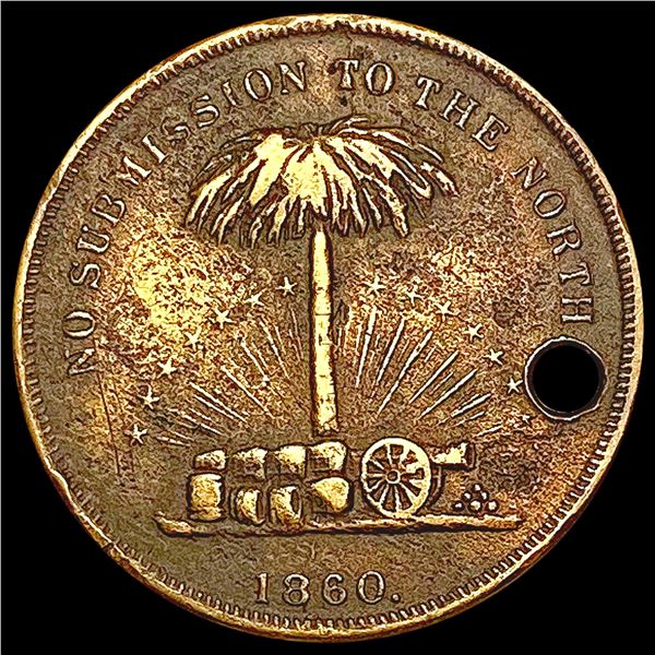 1860 Wealth of the South Token HIGH GRADE
