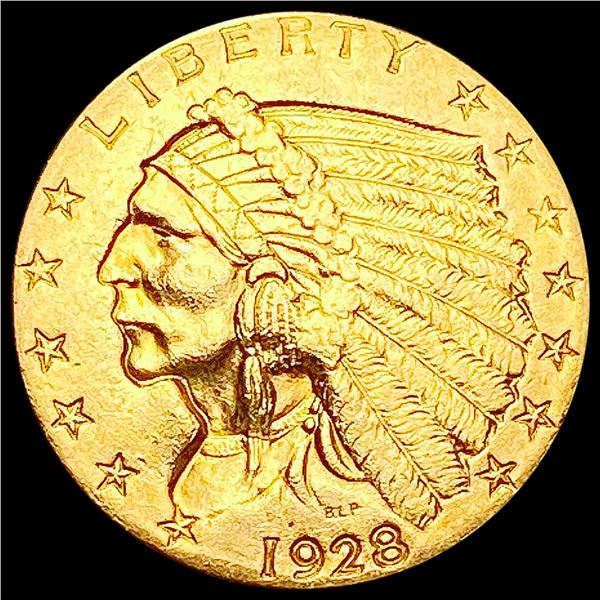 1928 $2.50 Gold Quarter Eagle CHOICE AU