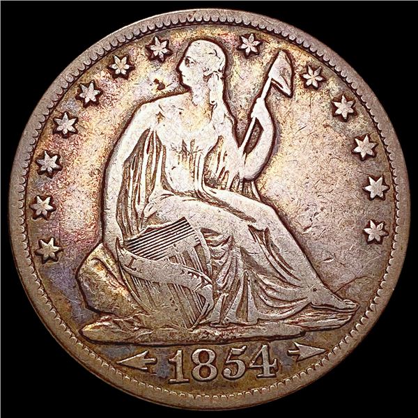 1854-O Seated Liberty Half Dollar NICELY CIRCULATED