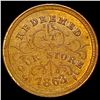 Image 2 : 1863 Copper Grocer Token CLOSELY UNCIRCULATED