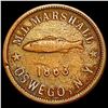 Image 1 : 1863 Fish and Tackle Token LIGHTLY CIRCULATED
