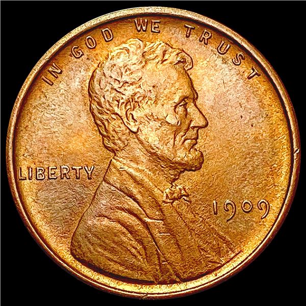 1909 VDB Wheat Cent GEM BU