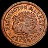 Image 2 : 1863 Washington Market Exchange Token CLOSELY UNCIRCULATED