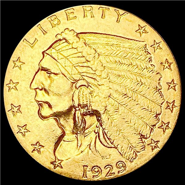 1929 $2.50 Gold Quarter Eagle CHOICE AU