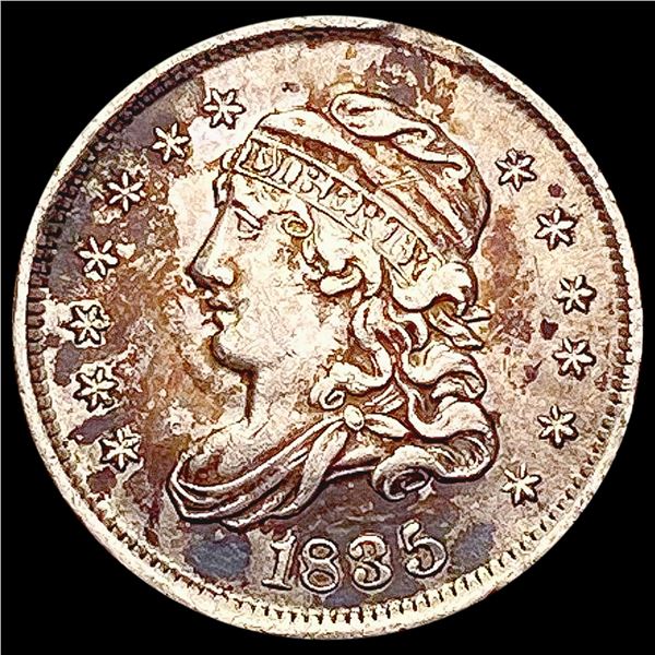 1835 Capped Bust Half Dime NEARLY UNCIRCULATED