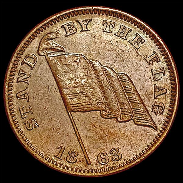 1863 169/213 Civil War Token LIGHTLY CIRCULATED