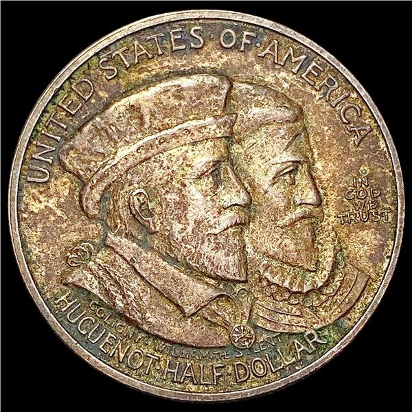 1924 Huguenot Half Dollar CHOICE AU