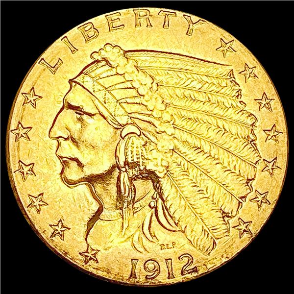 1912 $2.50 Gold Quarter Eagle CHOICE AU