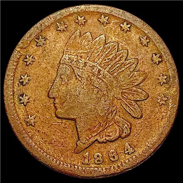 1864 Copper Produce Token LIGHTLY CIRCULATED