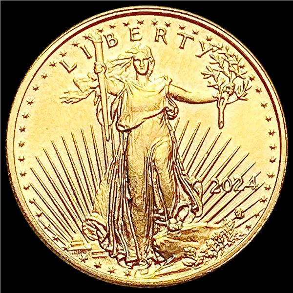 2024 1/10 Oz Gold Eagle SUPERB GEM BU