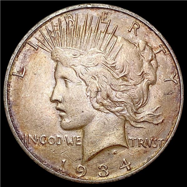 1934-D Silver Peace Dollar CHOICE AU