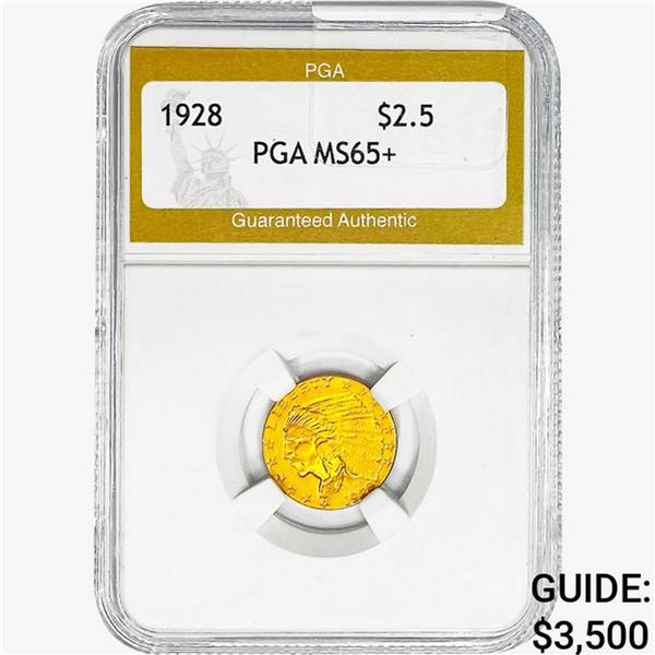 1928 $2.50 Gold Quarter Eagle PGA MS65+