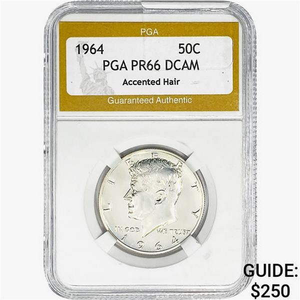 1964 Kennedy Half Dollar PGA PR66 DCAM