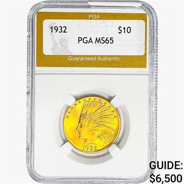 1932 $10 Gold Eagle PGA MS65