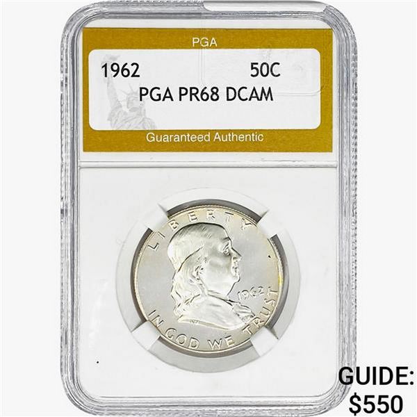 1962 Franklin Half Dollar PGA PR68 DCAM