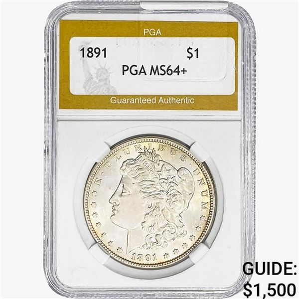 1891 Morgan Silver Dollar PGA MS64+
