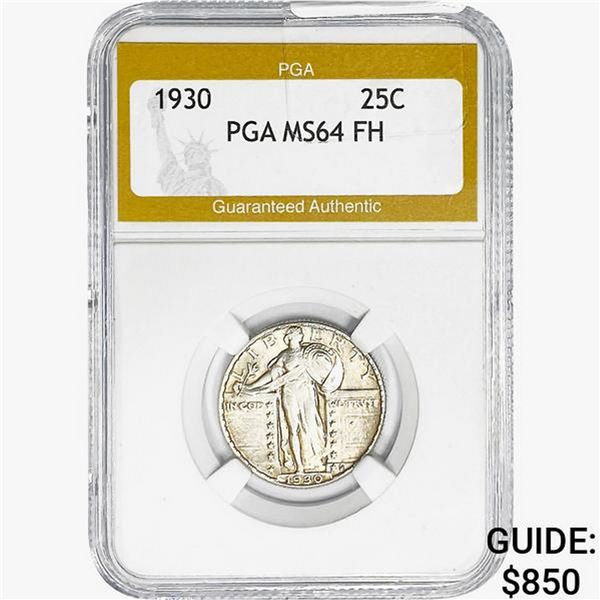 1930 Standing Liberty Quarter PGA MS64 FH