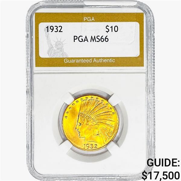 1932 $10 Gold Eagle PGA MS66