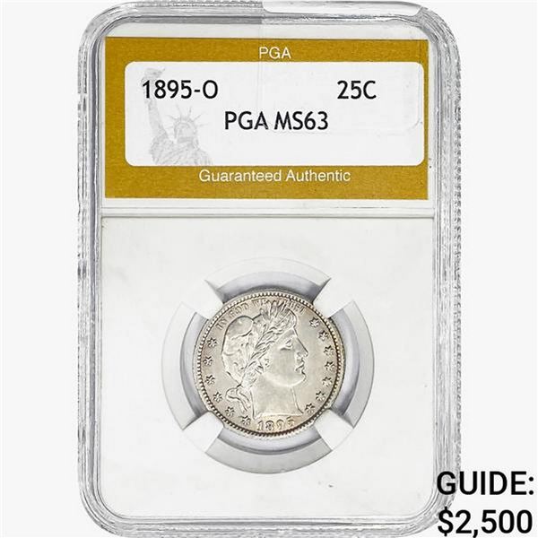 1895-O Barber Quarter PGA MS63