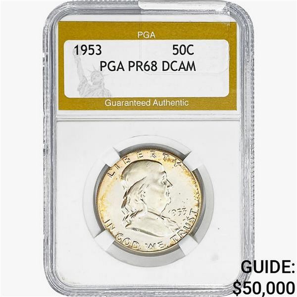 1953 Franklin Half Dollar PGA PR68 DCAM