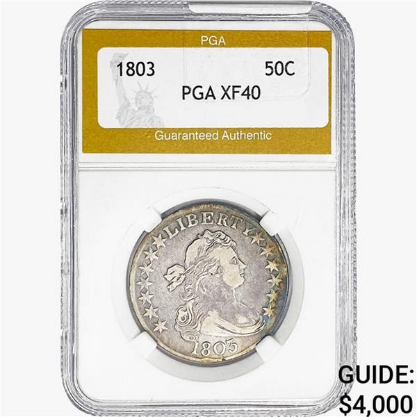 1803 Draped Bust Half Dollar PGA XF40