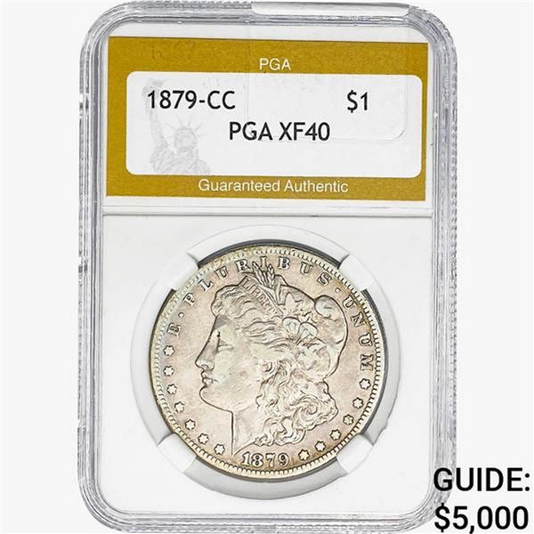 1879-CC Morgan Silver Dollar PGA XF40