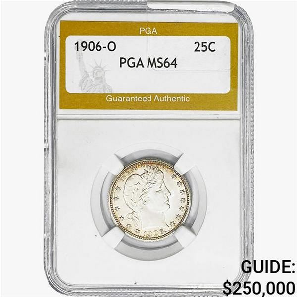 1906-O Barber Quarter PGA MS69