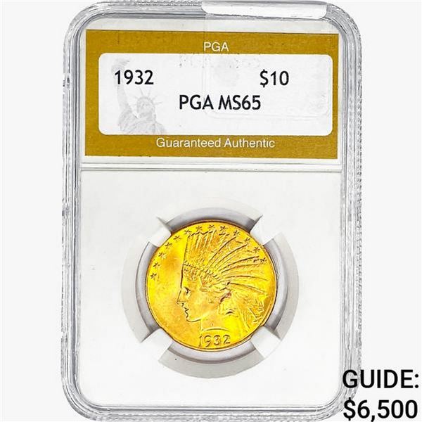1932 $10 Gold Eagle PGA MS65