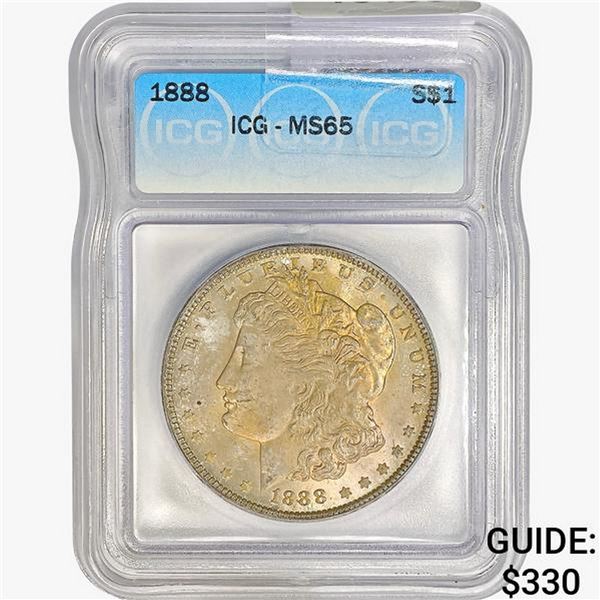 1888 Morgan Silver Dollar ICG MS65