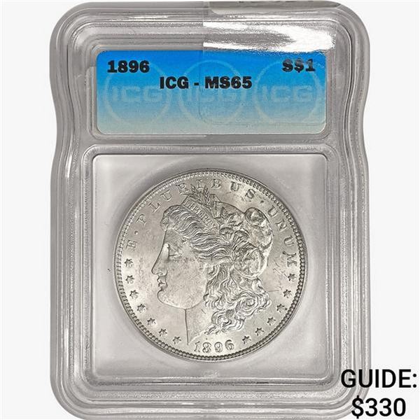 1896 Morgan Silver Dollar ICG MS65