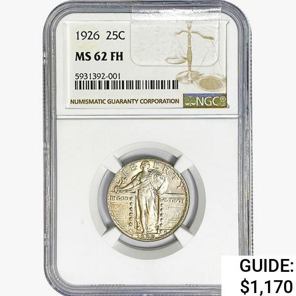 1926 Standing Liberty Quarter NGC MS62 FH