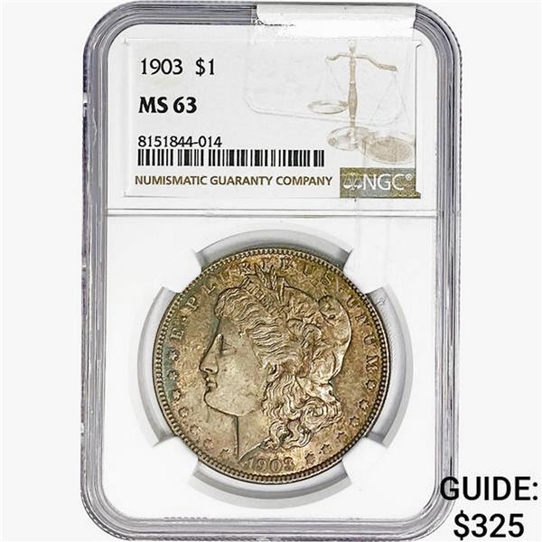 1903 Morgan Silver Dollar NGC MS63