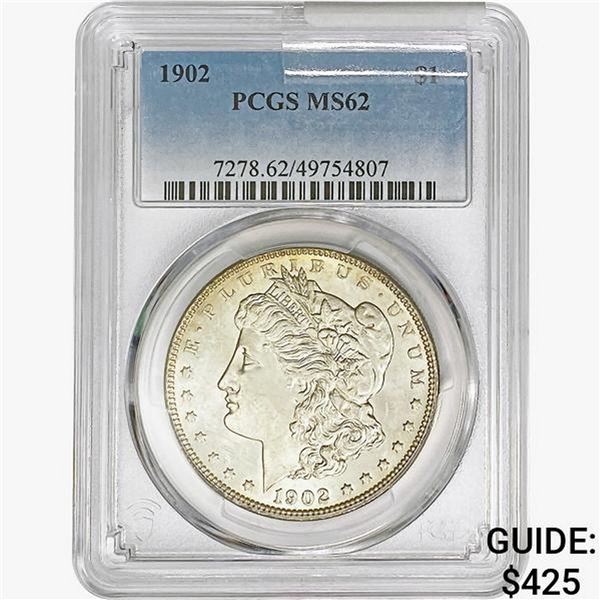 1902 Morgan Silver Dollar PCGS MS62