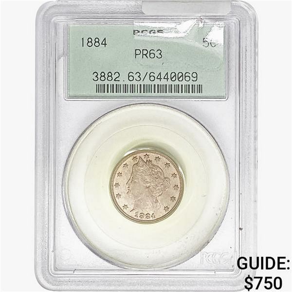 1884 Liberty Victory Nickel PCGS PR63