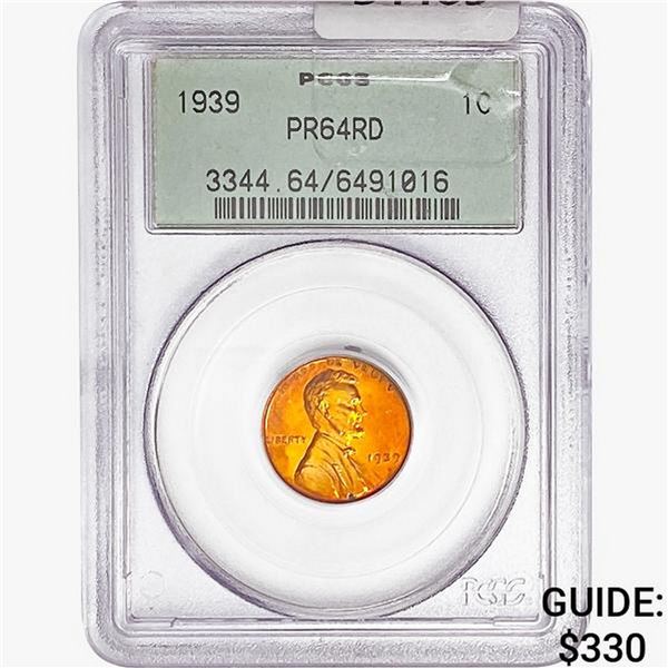 1939 Wheat Cent PCGS PR64 RD