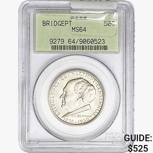 1936 Bridgeport Half Dollar PCGS MS64