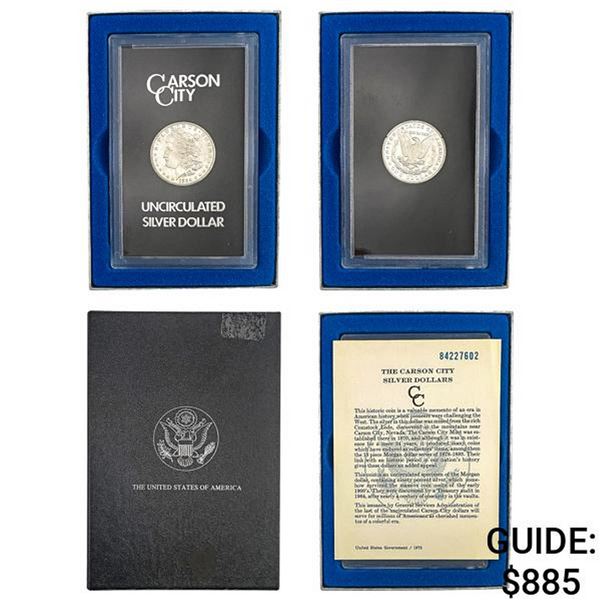 1884-CC Morgan Silver Dollar  UNC GSA Hoard