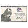 Image 4 : [5 Coin] 2008 U.S. Mint 50 State 25C Silver PF Set