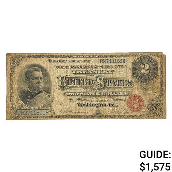 FR. 240 1886 $2 HANCOCK SILVER CERTIFICATE