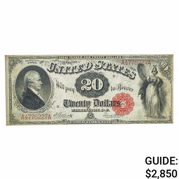 FR. 147 1880 $20 HAMILTON LEGAL TENDER USN AU