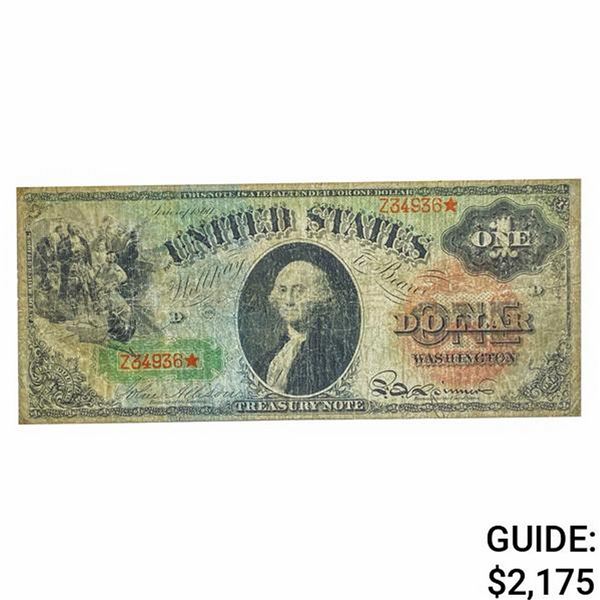 FR. 18 1869 $1 RAINBOW LEGAL TENDER USN VF