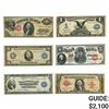 Image 1 : LOT OF 6 MIXED LARGE SIZE CURRENCY NOTES 1899-1923