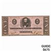 Image 1 : T-62 1863 $1 CSA CONFEDERATE NOTE UNC