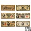Image 1 : LOT OF 6 MIXED LARGE SIZE CURRENCY NOTES 1896-1917