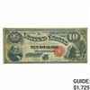 Image 1 : FR. 113 1880 $10 JACKASS LEGAL TENDER USN VF